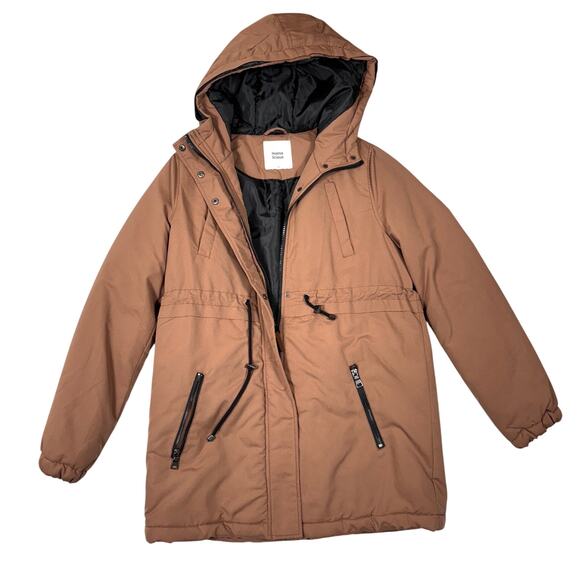 MAMALICIOUS Mama.Licious Maternity Parka Jacket Coat Women’s Size XS Rose-Brown - Picture 1 of 7